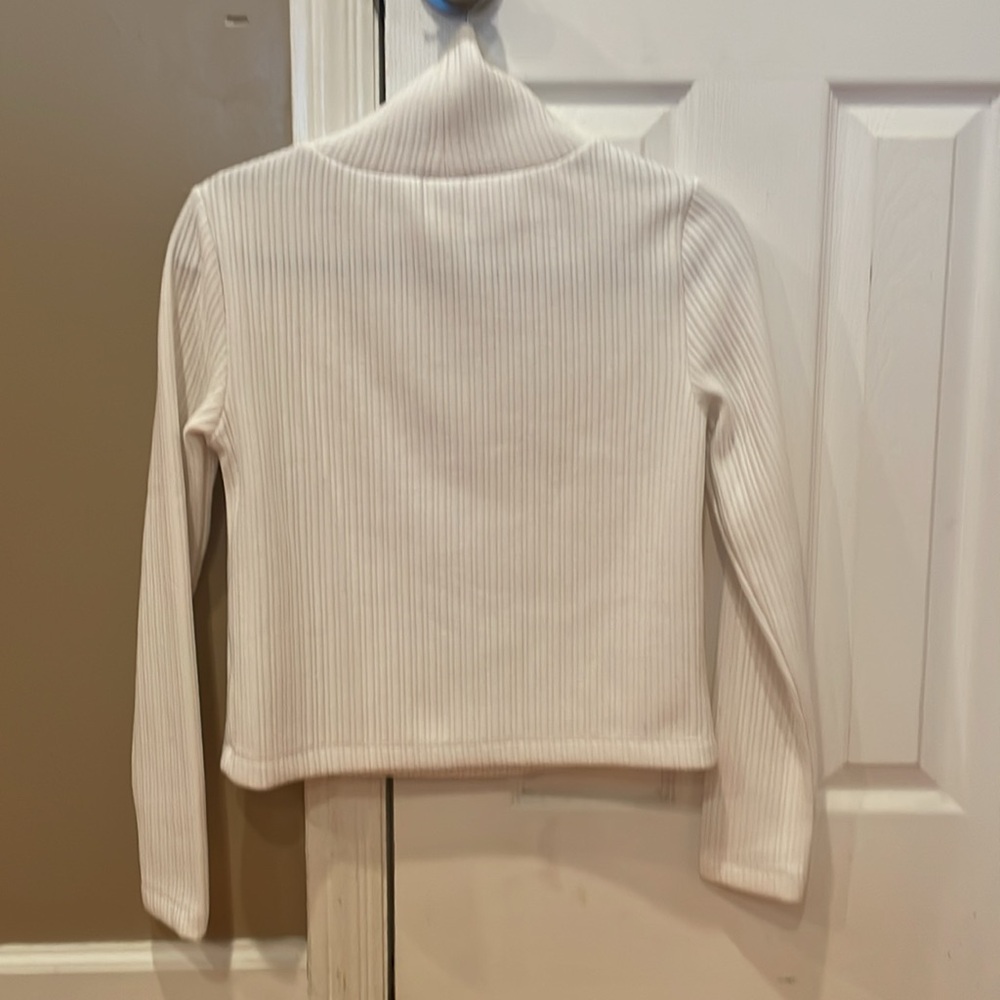 Long sleeve white thick shirt - Picture 2 of 2